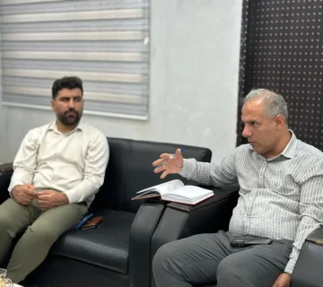 نشست مدیر جمعیت امام رضایی‌ها با مدیر جهاد کشاورزی شهرستان خرمشهر